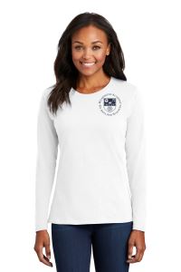 WAAS Port & Company Ladies Cut Long Sleeve Core Cotton Tee