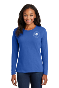 WAAS Port & Company Ladies Cut Long Sleeve Core Cotton Tee