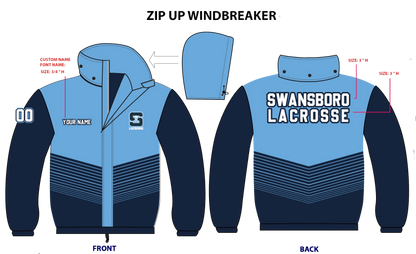 Swansboro Lax Wind Jacket w/ Snap Off Hood