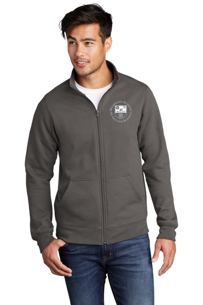 WAAS Port & Company Unisex Cut Full-Zip Collared Sweatshirt