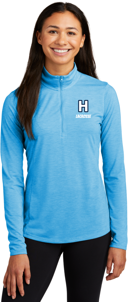 Hoggard Women's Lacrosse Sport-Tek® Women's PosiCharge® Tri-Blend Wicking 1/4-Zip Pullover