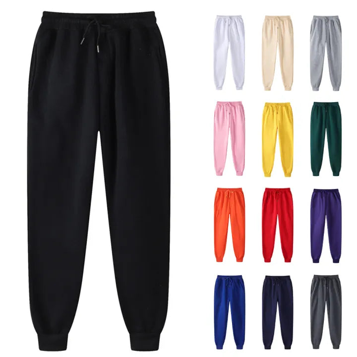 Blank Sweatpants Unisex Fashion