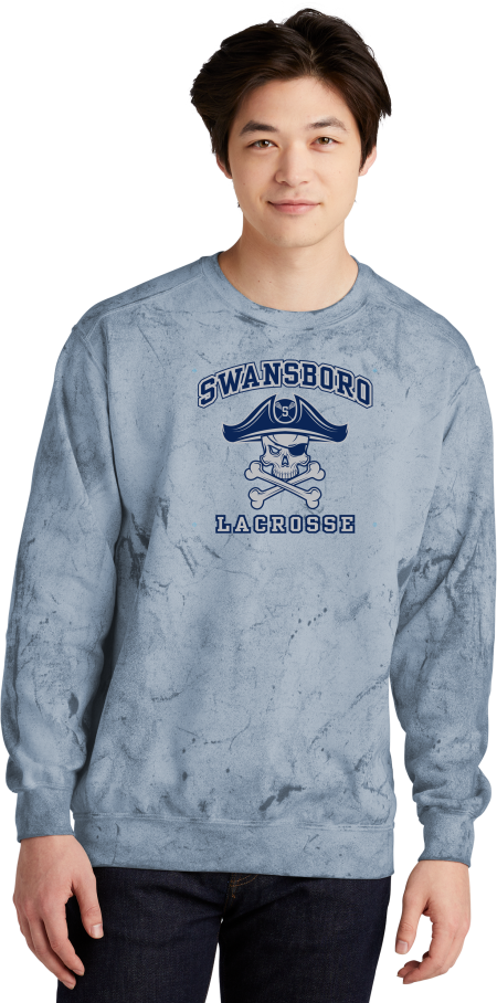 Swansboro Lacrosse Comfort Colors® Color Blast Crewneck Sweatshirt