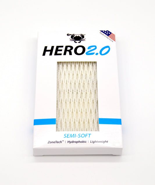 Hero 2.0 Semi-Soft Lacrosse Mesh Stringing Piece